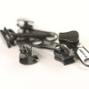 #5 Marine Chain Pull Zipper Slides Black Round Tab
