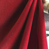 Red Flocked Velvet Fabric for Upholstery Craft By The Yard 54 Inch