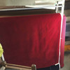 Red Flocked Velvet Fabric for Upholstery Craft By The Yard 54 Inch