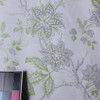 White Lavender Taupe Green Floral Clothing Drapery Fabric By The Yard 54"W
