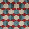 Home Decor Fabric- Williamsburg Iznik Tile Bejeweled Drapery and Curtain Fabric
