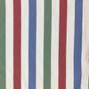 Red White Blue Green Stripe Cotton Clothing / Drapery Fabric By The Yard 54"W