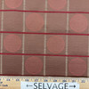 Fabricut Connect Four Squares and Dots Mahogany Upholstery Drapery Fabric