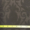 Dark Brown Pineapple Medallion Damask Cotton Drapery Fabric By The Yard 54"W