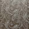 Duralee 42215-631 | Brown Sugar | Embroidered Paisley on Linen Drapery Fabric