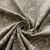 Duralee 42215-631 | Brown Sugar | Embroidered Paisley on Linen Drapery Fabric