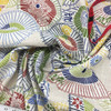 Duralee 21023-129 Primary Umbrellas w/ Chinese Script Linen Drapery Fabric