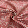 Tropical Floral Leaf Fabric Coral Pink White Stencil Designer Upholstery 54W