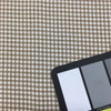 Gingham Fabric in Brown on Natural Upholstery & Curtain Fabric By The Yard