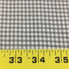 Gingham Fabric By the Yard in Gray on White Drapery / Light Upholstery Fabric