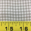 Gingham Fabric By the Yard Tan on Natural Drapery / Light Upholstery Fabric