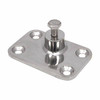 4 hole Deck Hinge Stainless Steel with bolt