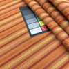 Orange Chenille Stripe Upholstery Soft  Durable Upholstery Fabric