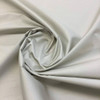 Shimmering Beige Faux Satin Blackout Curtain Fabric Med Weight White Backing
