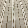Shimmering Tan Brown Gold Stripe | Sateen Reversible Upholstery & Curtain Fabric