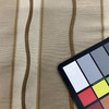 Shimmering Tan Brown Gold Stripe | Sateen Reversible Upholstery & Curtain Fabric