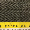 Herringbone in Black and White Upholstery Fabric | 54 W | By the Yard | Durable