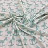 Premier Prints Rocking Horse in White Canal Twill  Fabric By the Yard