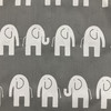 Gray Elephant Themed youth Fabric | Drapery Weight  \ 54"W | BTY