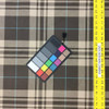 Coffee and Cream Plaid Drapery Fabric | 54" Wide | BTY | Brown, Cream and Aqua