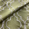 Kaufmann Fern Green Embroidered Upholstery/Drapery Fabric| 54"W | BTY