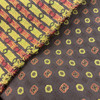 Brown, Red, Yellow Modern Dots | RD338 | | Upholstery Fabric