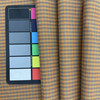 Orange / Tan Ticking Checkish Micro Pattern | RD369 | | Upholstery Fabric