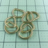 D Ring | Brass | heavy gauge | 1 inch