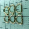 D Ring | Brass | heavy gauge | 1 inch