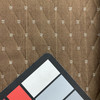 Chocolate Brown Stitched Diamonds Upholstery Fabric | 54