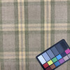 Soft Plaid Chenille in Green and Tan Upholsetery Fabric | 54" | BTY | Durable