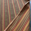 Retro Orange and Brown Stripes Upholstery Fabric | 54" wide | By the Yard