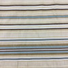 Horizontal Stripes in Blue, Brown, and Tan Upholstery Fabric | 54"W | BTY