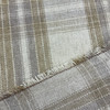 Tan and Khaki Plaid Chenille Upholstery Fabric | 54" | By the Yard | Durable