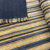 Chenille Stripes in Gold, Brown, and Gray Upholstery Fabric | 54" | By the Yard