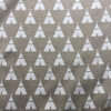 White Tipi Tents on Tan Upholstery / Drapery Fabric | 54" Wide | By the Yard
