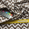 Chevron in Brown and White Upholstery / Drapery Fabric | 54 Wide | By the Yard