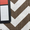Chevron in Brown and White Upholstery / Drapery Fabric | 54 Wide | By the Yard
