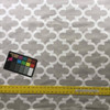 Moroccan Tile Geometric in Gray and White Upholstery / Drapery Fabric | 54" Wide