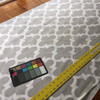 Moroccan Tile Geometric in Gray and White Upholstery / Drapery Fabric | 54" Wide