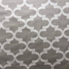 Moroccan Tile Geometric in Gray and White Upholstery / Drapery Fabric | 54" Wide