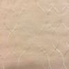 Tan Embroidered Wave Drapery Fabric | Lightweight | 54" Wide | By the Yard