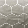 Geometric Honeycomb in Gray and White | Home Decor Fabric | 54" W | By the Yard
