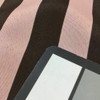 Dusty Rose and Brown Vertical Stripes | Drapery / Upholstery Fabric | 54" Wide | BTY
