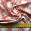 Orange Doodled Diamond Lattice Upholstery / Drapery Fabric | 54 W | By the Yard