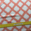 Orange Doodled Diamond Lattice Upholstery / Drapery Fabric | 54 W | By the Yard