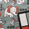 Circus Animals in Gray / Red / Whtie | Home Decor Fabric | 54" W | By the Yard