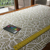 Tribal Geometric in Golden Tan | Upholstery / Drapery Fabric | 54" Wide | BTY
