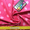 Polka Dots in Two-tone Pink | Upholstery / Drapery Fabric | 54" W | By the Yard