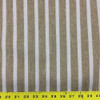 Tan and Natural Striped Drapery Fabric | Linen-like |  Lightweight | 54"W | BTY